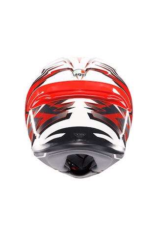 Agv K6 S Reeval White Red Grey Kapalı Kask Kırmızı - Beyaz