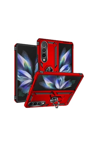 Galaxy Z Fold 4 Kilif Zore Vega Yüzüklü Standli Zirh Kilif 556700645
