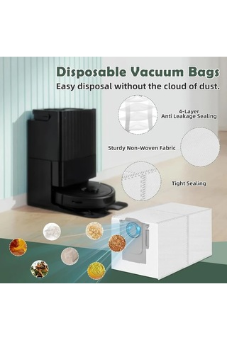 Motion003 Roborock 32 Adet Q Revo P10 Robot Süpürge Aksesuar Seti 2 Ana Fırça 4 Hepa Filtre