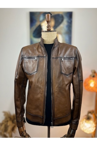 Always Leather Usta İşi Özel Dikim %100 Hakiki Deri 1803340015 Kahverengi