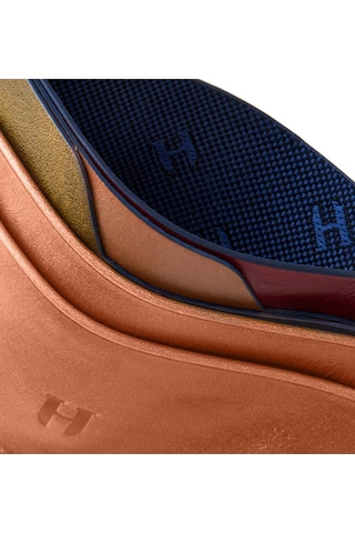 Helmbrook London Elton Erkek Taba Plus Color Deri İnce Tasarım Çok Bölmeli Rfid Korumalı Kartlık Taba
