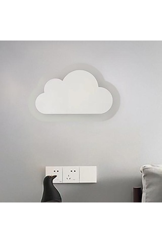 Modern Bulut Duvar Lambası Yumuşak Sıcak/beyaz Işık Göz Koruması Başucu Plug-in Gece Lambası A Warm Light Diğer