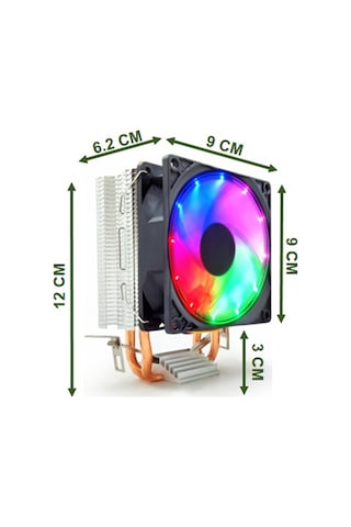 Snowman M200 CPU Soğutucu Fan Rainbow