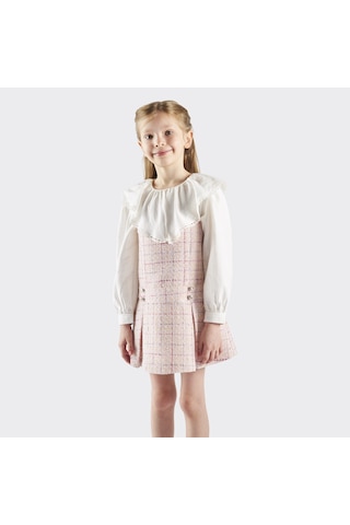 Kız Çocuk Tüvit Elbise 2411gk26051-4676 001