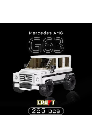 Teknik Mercedes G63 Brabus Arabası Mercedes G Kasa Araba Yapı Blok Oyuncak Araba-265 Parça