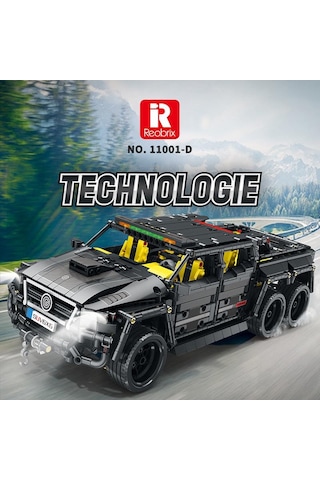 Reobrix Technic 11001-d Mercedes Benz G700 Brabus Araba 6x6 Motor&kumanda Yaratıcı Yapı Blok Seti Building Block 2162parça