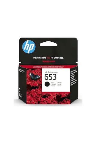 Hp 653 Siyah Mürekkep Kartuş 360 Sayfa 3ym75ae