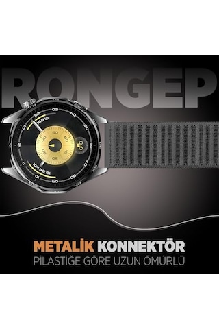 İle Uyumlu Mountain Loop 22mm Kordon Gt6/gt6 Pro/gt5/gt5 Pro/gt4/gt3/gt3 Pro/gt2/gt2 Pro 46mm İçin Terleme Karşıtı Gt6 Kordon Metalik Bağlantılı 1.sınıf Dokuma Kumaş Gt6 Kayış Diğer