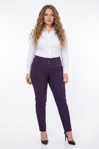Baglan Kadın Düşük Bel Bilek Pantolon Bgl-st05667 Mor