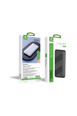 Mikro Type-c Usb Hızlı Şarj Edebilen 10000 Mah Powerbank Siyah