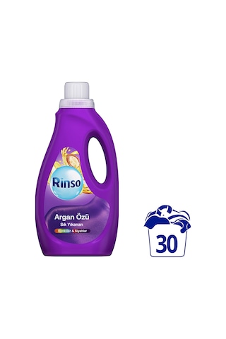 Rinso Sıvı Çamaşır Deterjanı Komple Bakım Serisi Argan Özü Renkliler Ve Siyahlar Için 1.5 L X1 Diğer
