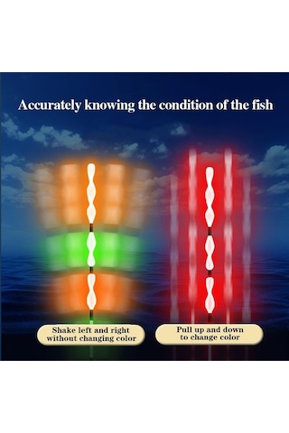 Novahub Onlyou Spiral Kuyruk Balık Şamandıra İndüksiyonlu Aydınlık Akıllı Ş Açık Göl Şamandıra Balık Avı İçin