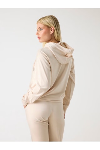 Guess Yapay Elmas Taşlı Logolu Kadın Sweatshirt V4rq25k0232 Bej