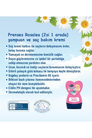 Bübchen Şampuan ve Bakım Balsamı Princess Rosalea 230 ml