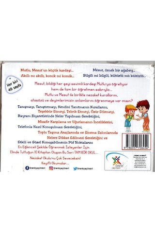 Mutlu ve Mesut İle Nezaket Okulu Serisi Seti-10 Kitap Takım - Göksal Aslan - 5 Renk Yayınları