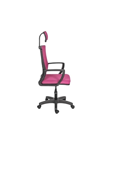Ofis Çalışma Koltuğu Öğrenci Oyuncu Sandalyesi Döner Sandalye Pembe