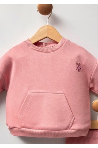 U.s. Polo 2li Takım Retro Pembe Bebe Pembe