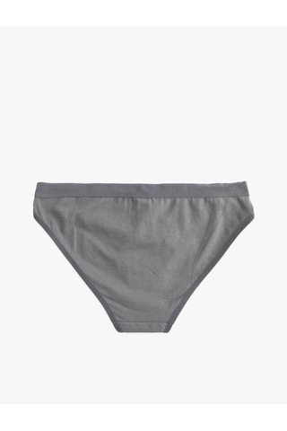 Koton Pamuklu Brief Külot Baskılı Gri 5wlk30013mk Gri