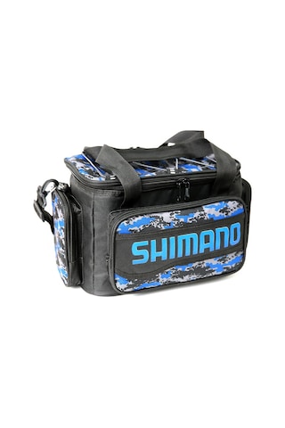 Shimano Baskılı Helper Bag Balıkçı Çantası - Blue Camo