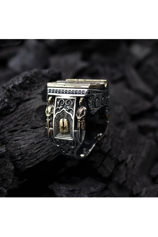 Islam Usta Tasarımı Emanet Gümüş Erkek Yüzük