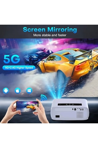 Grovıew 4k Projektör Wifi Ve Bluetooth Desteği