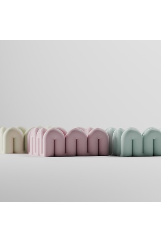 Arch Tray Kemer Formlu Dekoratif Mini Tepsi Buzul Yeşili