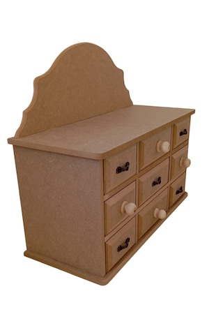 Çok Çekmeceli Boyanabilir Kutu