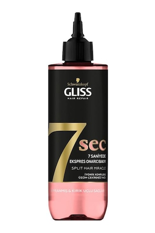 Gliss 7 Sec Saniye Express Onarıcı Bakım Yıpranmış Kırık Saçlar İçin Saç Bakım Yağı 200 ML