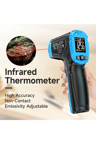Topshop1 G600a Aicevoos Yüksek Hassasiyetli Temassız Kızılötesi Dijital Termometre Endüstriyel Mutfak Pişirme