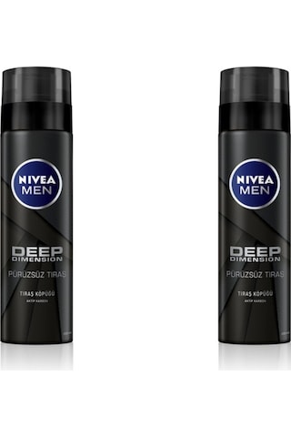 Tıraş Köpüğü Deep Dimension Aktif Karbon 200ml 2'li Paket