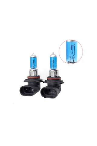Xindoker 12v Süper Beyaz Xenon Görünümlü Halojen Far Ampulü 9006/hb4 100w 2'li Paket