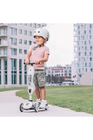Scoot And Ride Helmet Bebek Kaskı Xxs-S Açık Gri 181206-96360