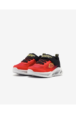Skechers Skechers Meteor-lights - Krendox Küçük Erkek Çocuk Kırmızı Işıklı Spor Ayakkabı 401495n Rdbk Kırmızı