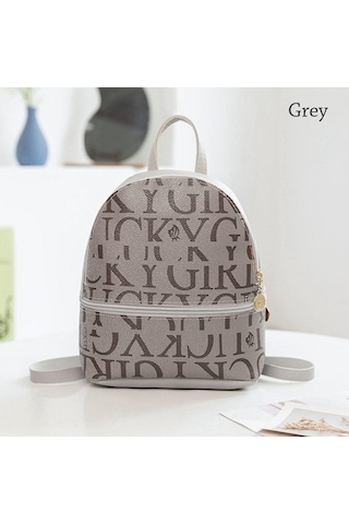 Ganzhoushop Sırt Sırt Sevimli Omuz Mektup Küçük Kadın Çok Çantası Çantası Çantası Black Bayanlar Baskılı Amaçlı Lr Siyah