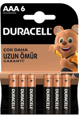 6'lı Aaa İnce Kalem Pil