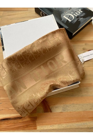 Miorel Scarfs Cd Desen Kaşmir İpek Şal Scarfs Cashmere Shawl Hijab Yeni Sezon Gold