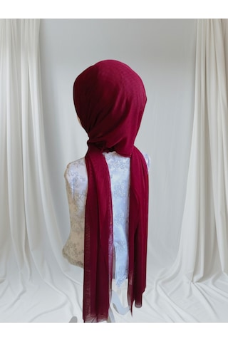Tunahazırturban Bordo Sevda Şal Model Hazır Duvak Hazır Şal Hazır Türban Bordo