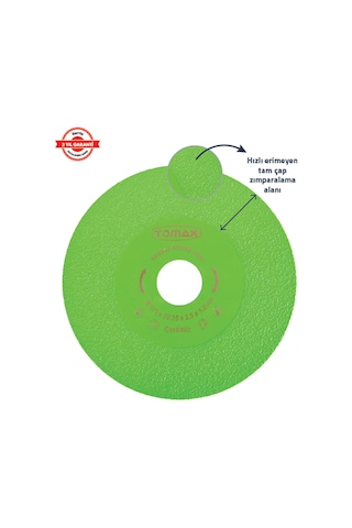 Tomax Hassas Kesim Ve Zımparalama Diski 115x1,2 Mm Yeşil