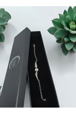 925 Ayar Gümüş Zirkon Taşlı Kadın Bileklik Gümüş