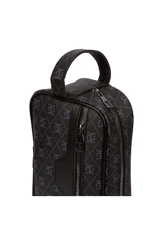 Newish Polo Erkek Deri Portföy Clutch Traş Kozmetik Bakım Ve Günlük El Çantası 14x24cm New171 - Gri
