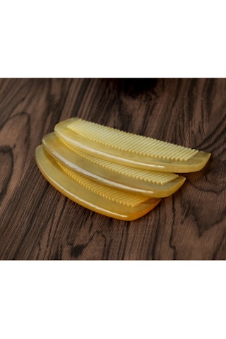 Singree 11cm Doğal Boynuz Saç Tarakları - Stres Azaltıcı, Saç Doku Düzeltici, Saç Kirpiklerini Yumuşatıcı, Sağlıklı Saç Bakımı