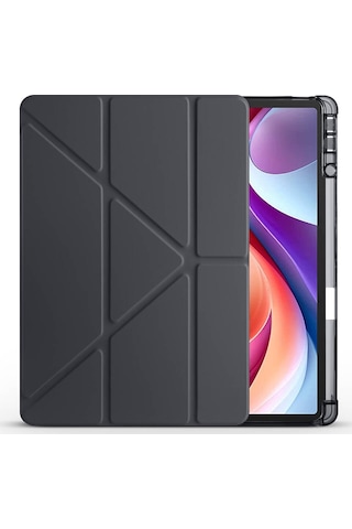 Lenovo M11 Tb-330fu 11inç 2024 Kılıf Kalem Bölmeli Trifolding Case