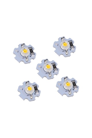 Springsun 25 Adet 5v 1w Islak Beyaz Led Işık İçi, Aluminyum Tabanlı, Parlak, Uzun Ömürlü, El Feneri/spot Için Dıy Uyumlu Axd-1w-5v Beyaz