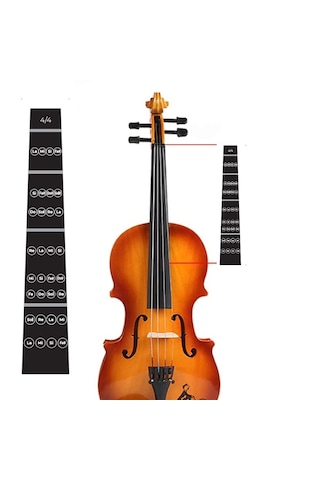 4-4 Kemana Uygun Nota Etiket Sticker Violin