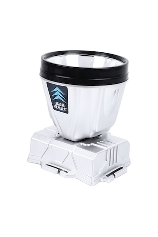 Ximistore9 Yüksek Parlaklık Şarj Edilebilir Entegre Batarya Ve Güç Göstergeli 32 Led Zoomlu, Isıya Dayanıklı, Su Geçirmez Kafa Feneri Gümüş Diğer