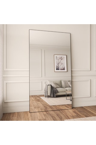 Fawdecor Dikdörtgen Dekoratif Ahşap Boy Aynası Gold 80 X 135 Cm