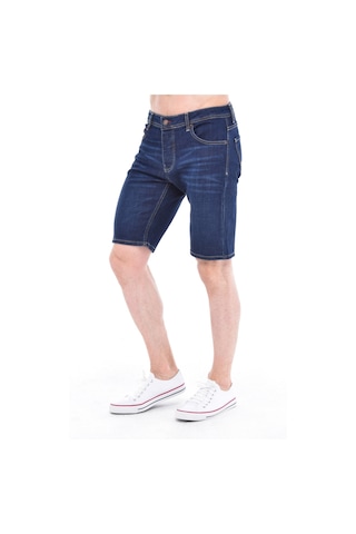 Cedy Denim Erkek Kot Şort Slim Fit Jean Şort - C342 Lacivert