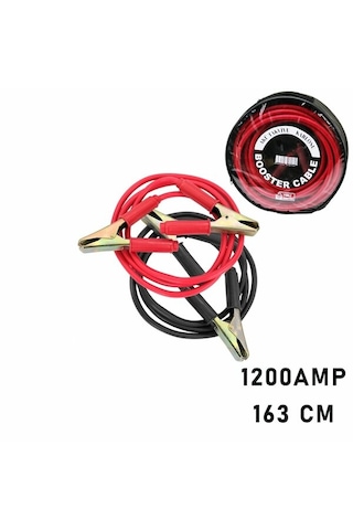 1200 Amper Akü Takviye Kablosu 1.63mt - Pencereli Bez Çantalı 50001