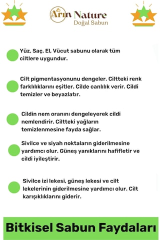 Sabun %100 Doğal Güzel Kokulu El Yüz Saç Cilt Vücut Orijinal Kekik Sabunu 120g - 4 Adet Karışık