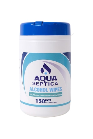 Alcohol Wipes 150 Li %70 Alkol İçerikli El Ve Yüzey Temizlik Mendili Şeffaf